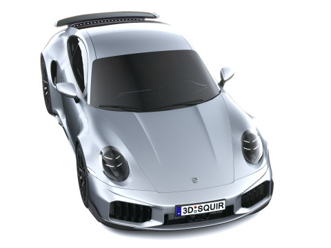 Porsche 911 Turbo S Coup&eacute; Aero 2026 LowPoly Modelo 3D