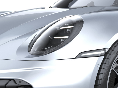 Porsche 911 Turbo S Coup&eacute; Aero 2026 LowPoly Modelo 3D