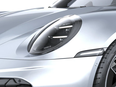 Porsche 911 Turbo S Coup&eacute; Aero 2026 LowPoly Modello 3D