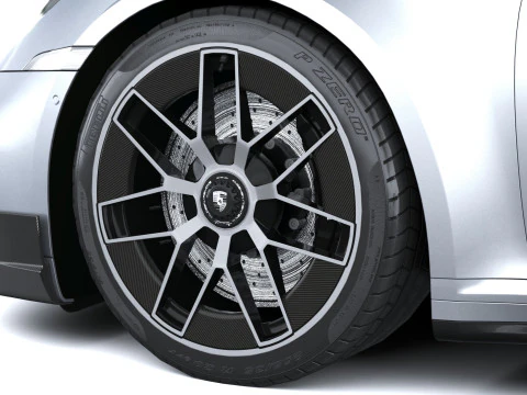 Porsche 911 Turbo S Coup&eacute; Aero 2026 LowPoly Modello 3D