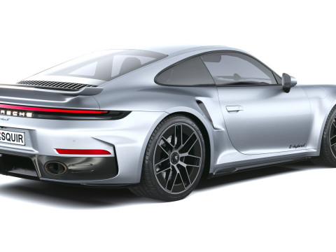 Porsche 911 Turbo S Coup&eacute; Aero 2026 LowPoly Modelo 3D