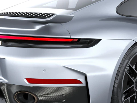 Porsche 911 Turbo S Coup&eacute; Aero 2026 LowPoly Modello 3D