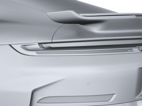 Porsche 911 Turbo S Coup&eacute; Aero 2026 LowPoly Modelo 3D