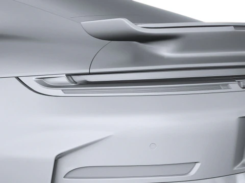 Porsche 911 Turbo S Coup&eacute; Aero 2026 LowPoly Modello 3D