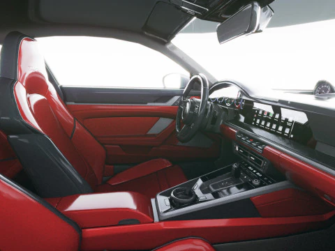 Porsche 911 Turbo S Coup&eacute; Aero 2026 LowPoly Modello 3D