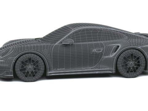 Porsche 911 Turbo S Coup&eacute; Aero 2026 LowPoly Modelo 3D