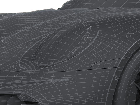 Porsche 911 Turbo S Coup&eacute; Aero 2026 LowPoly Modelo 3D