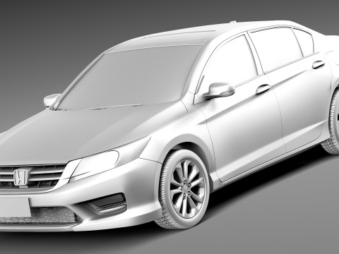 Honda Accord Sedan 2013 3D Model