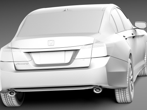 Honda Accord Sedan 2013 3D Model