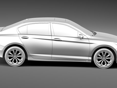 Honda Accord Sedan 2013 3D Model
