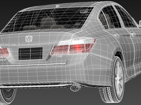 Honda Accord Sedan 2013 3D Model