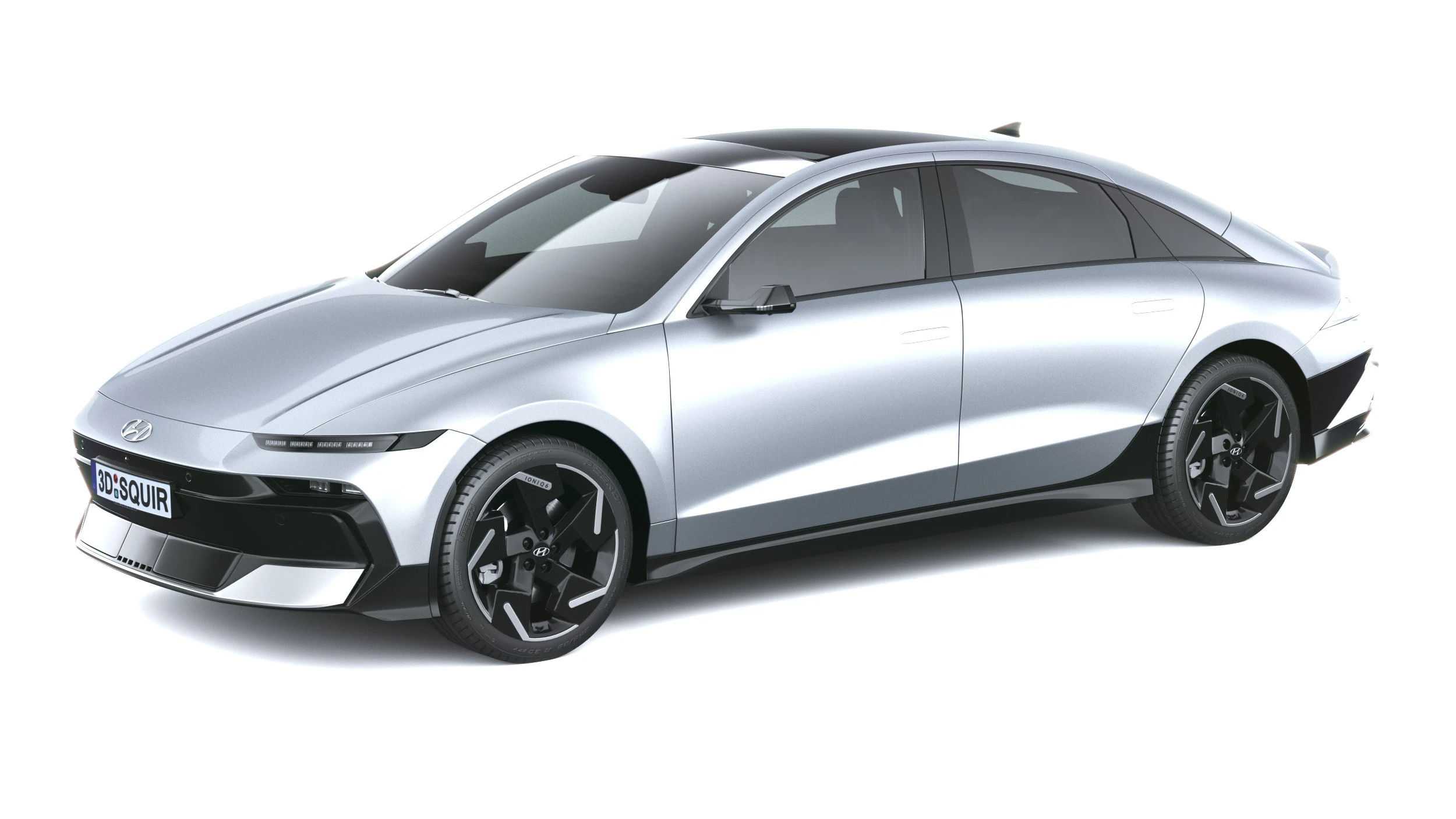 Hyundai Ioniq 6 2026 3D Model .c4d .max .obj .3ds .fbx .stl .blend