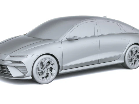 Hyundai Ioniq 6 N-Line 2026 3D Model