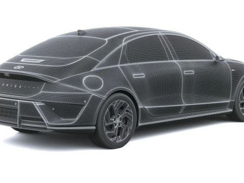 Hyundai Ioniq 6 N-Line 2026 3D Model