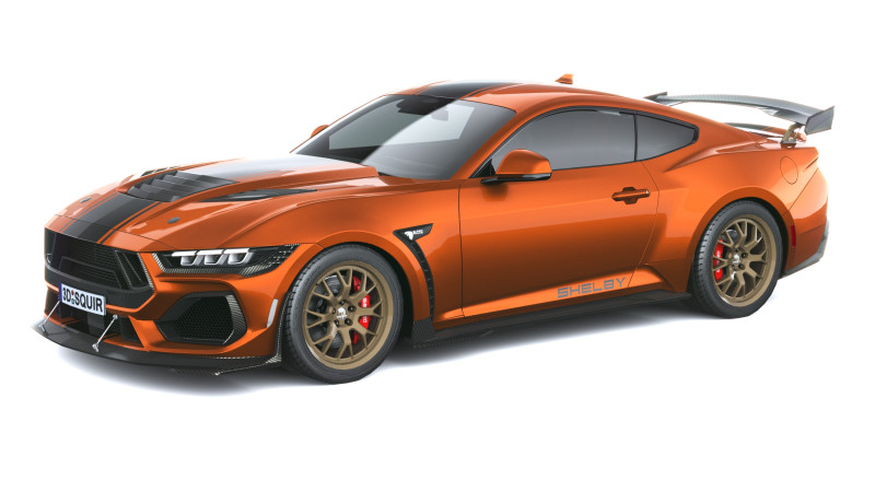 Shelby S650 Super Cobra 2026 LowPoly Modelo 3D .c4d .max .obj .3ds .fbx .stl .blend 