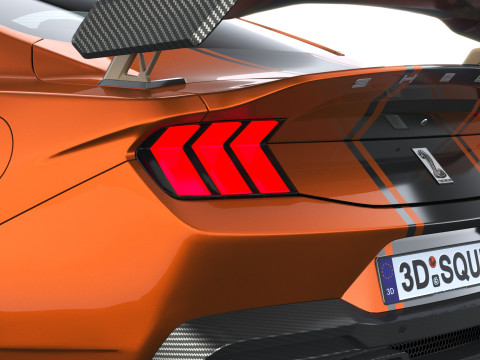 Shelby S650 Super Cobra 2026 LowPoly Modelo 3D