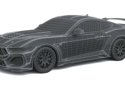 Shelby S650 Super Cobra 2026 LowPoly Modelo 3D