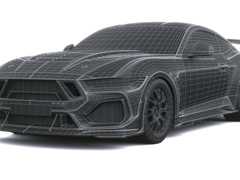 Shelby S650 Super Cobra 2026 LowPoly Modelo 3D