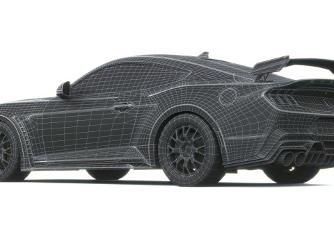 Shelby S650 Super Cobra 2026 LowPoly Modelo 3D