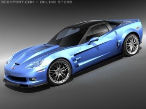 Chevrolet Corvette ZR1 2008 midpoly 3D Model