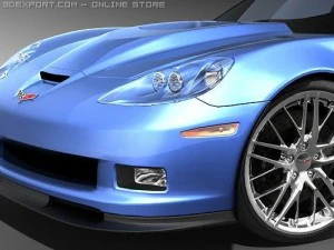 Chevrolet Corvette ZR1 2008 midpoly 3D Model