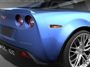 Chevrolet Corvette ZR1 2008 midpoly Modèle 3D