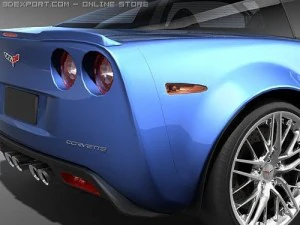Chevrolet Corvette ZR1 2008 midpoly 3D Model
