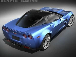 Chevrolet Corvette ZR1 2008 midpoly 3D Model