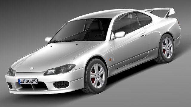 Nissan 240 SX Silvia S15 1999 Modelo 3D .c4d .max .obj .3ds .fbx .stl .blend 