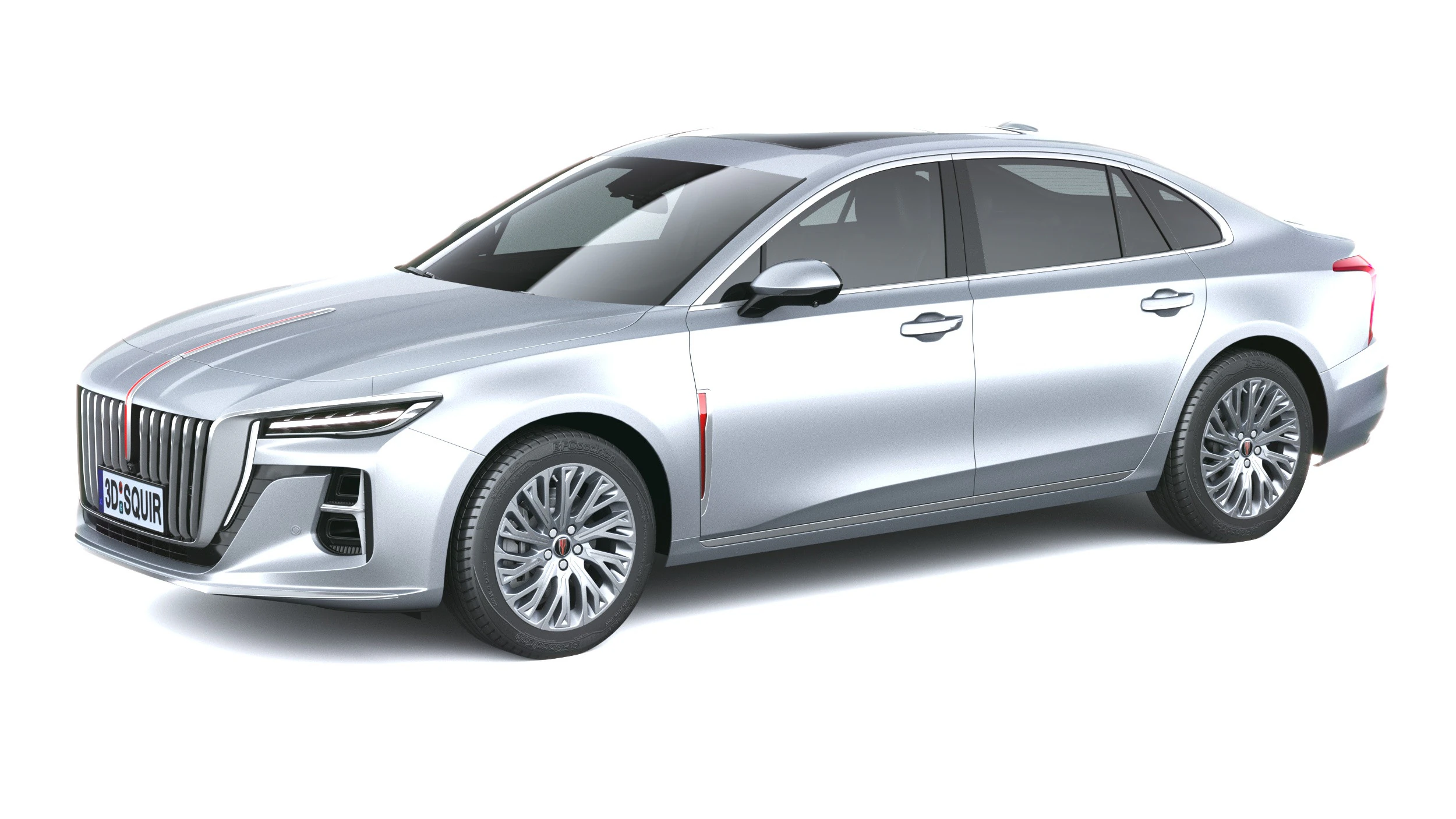 Hongqi Ousado H5 2026 Modelo 3D .c4d .max .obj .3ds .fbx .stl .blend