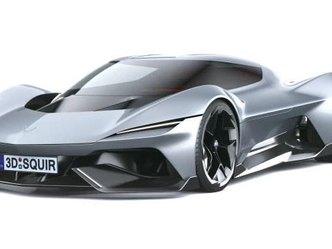 Chevrolet Corvette CX Concept 2025 LowPoly Modelo 3D