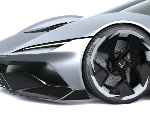 Chevrolet Corvette CX Concept 2025 LowPoly Modello 3D