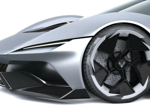 Chevrolet Corvette CX Concept 2025 LowPoly Modelo 3D