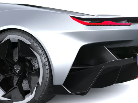 Chevrolet Corvette CX Concept 2025 LowPoly Modelo 3D