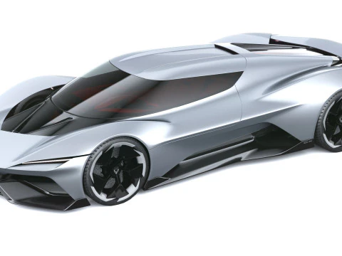 Chevrolet Corvette CX Concept 2025 LowPoly Modelo 3D