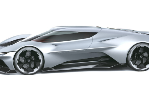 Chevrolet Corvette CX Concept 2025 LowPoly Modello 3D