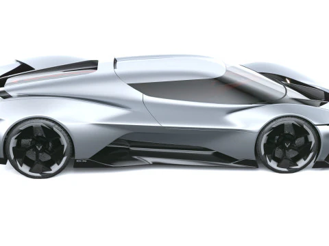 Chevrolet Corvette CX Concept 2025 LowPoly Modelo 3D