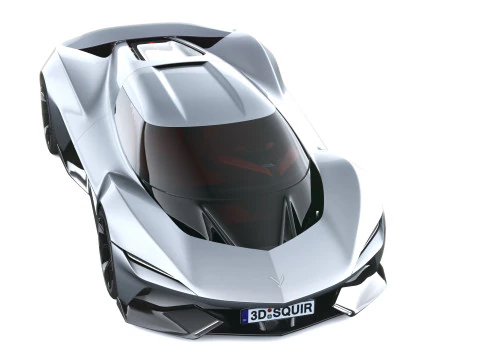 Chevrolet Corvette CX Concept 2025 LowPoly Modelo 3D