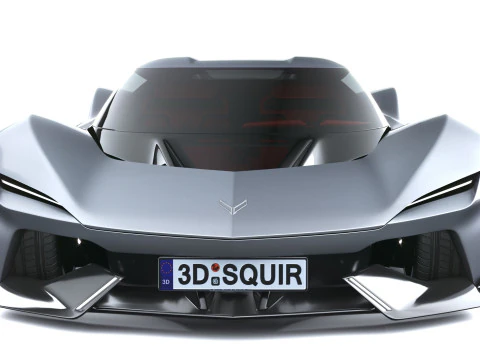 Chevrolet Corvette CX Concept 2025 LowPoly Modelo 3D