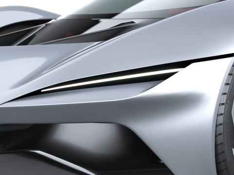 Chevrolet Corvette CX Concept 2025 LowPoly Modello 3D