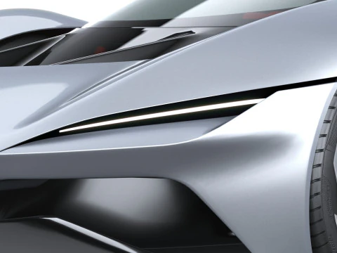 Chevrolet Corvette CX Concept 2025 LowPoly Modelo 3D