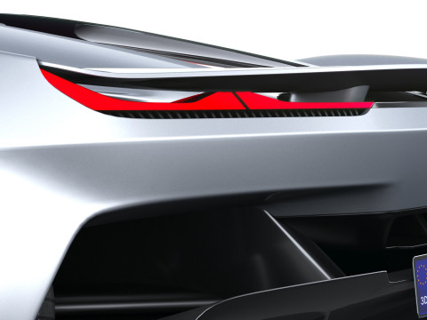 Chevrolet Corvette CX Concept 2025 LowPoly Modello 3D