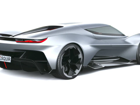 Chevrolet Corvette CX Concept 2025 LowPoly Modelo 3D