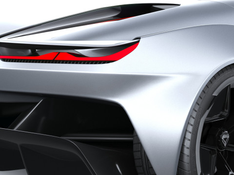 Chevrolet Corvette CX Concept 2025 LowPoly Modello 3D