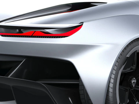 Chevrolet Corvette CX Concept 2025 LowPoly Modelo 3D