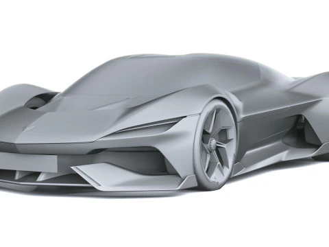 Chevrolet Corvette CX Concept 2025 LowPoly Modelo 3D