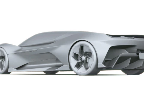 Chevrolet Corvette CX Concept 2025 LowPoly Modelo 3D