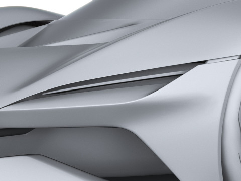 Chevrolet Corvette CX Concept 2025 LowPoly Modello 3D