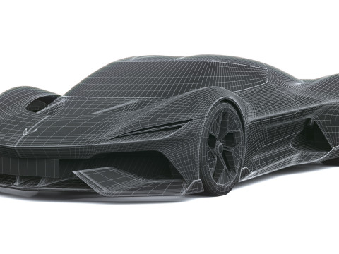 Chevrolet Corvette CX Concept 2025 LowPoly Modello 3D