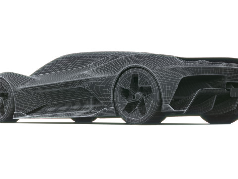 Chevrolet Corvette CX Concept 2025 LowPoly Modello 3D